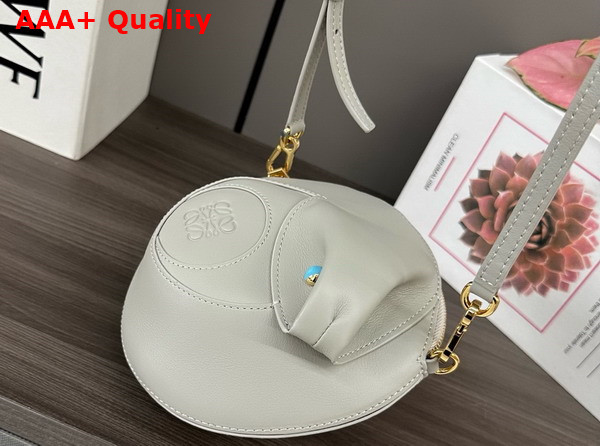 Loewe Snake Bag in Smooth Calfskin Shell Grey Replica