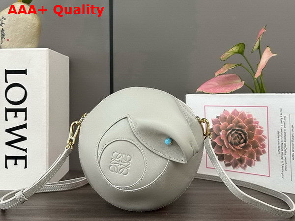 Loewe Snake Bag in Smooth Calfskin Shell Grey Replica
