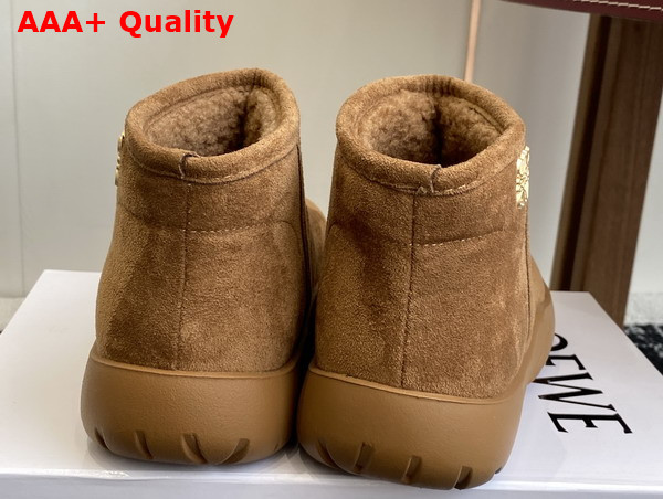 Loewe Snow Boot in Tobacco Suede Calfskin Replica