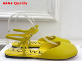 Loewe Toy Ankle Strap Ballerina in Dandelion Lambskin Replica