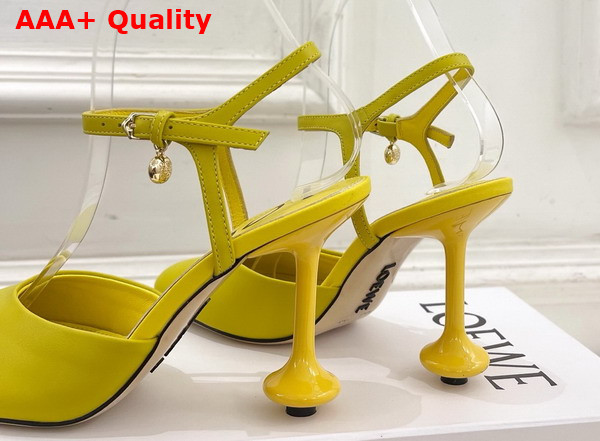 Loewe Toy Ankle Strap Pump in Dandelion Lambskin Replica