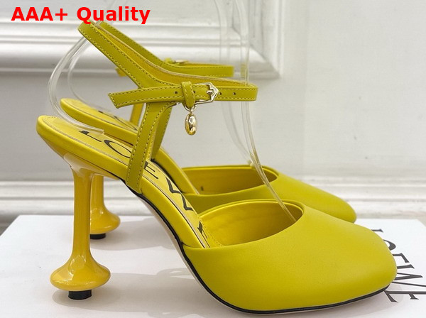 Loewe Toy Ankle Strap Pump in Dandelion Lambskin Replica