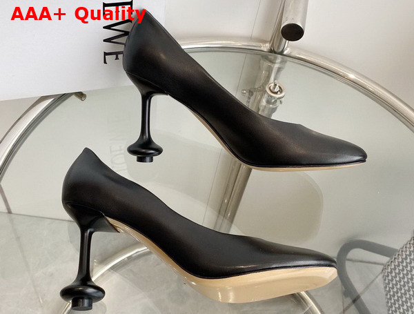 Loewe Toy Pump in Black Goatskin Replica