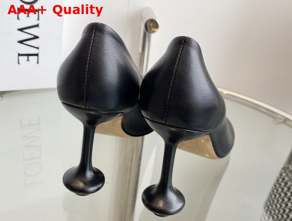 Loewe Toy Pump in Black Goatskin Replica