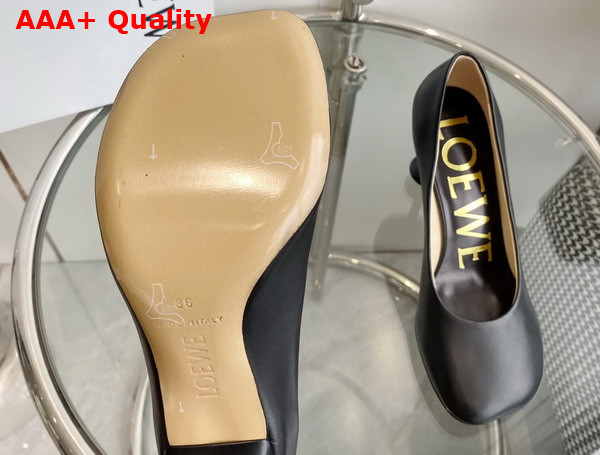 Loewe Toy Pump in Black Goatskin Replica