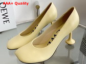 Loewe Toy Pump in Oat Milk Goatskin Replica