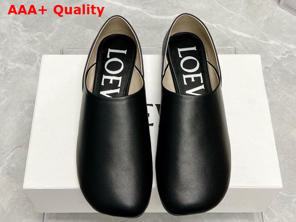 Loewe Toy Slipper in Black Goatskin Replica