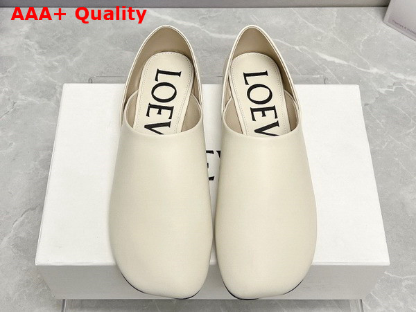 Loewe Toy Slipper in Oat Milk Goatskin Replica