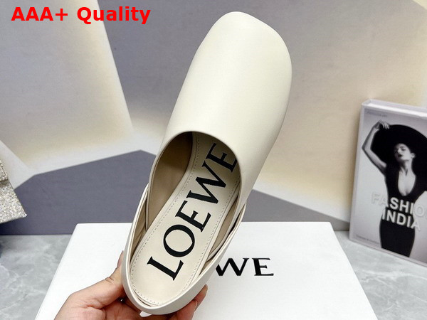 Loewe Toy Slipper in Oat Milk Goatskin Replica