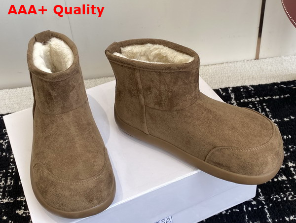 Loewe Women Snow Boot in Brown Suede Calfskin Replica