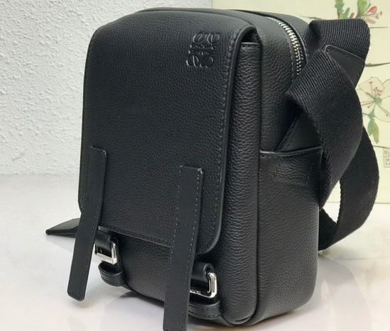 Loewe XS Military Crossbody in Black Soft Grained Calfskin Replica