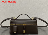 Loro Piana Extra Bag L23 in Dark Choco Licorice Calfskin Replica