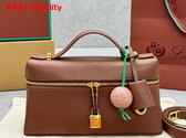 Loro Piana Extra Bag L27 Grainy Calfskin Mole Sun Gold Replica