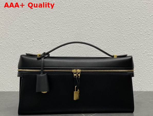 Loro Piana Extra Clutch L29 Black Sun Gold Calfskin Replica