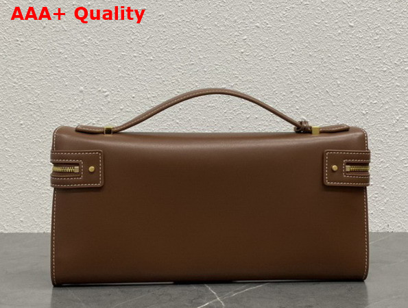 Loro Piana Extra Clutch L29 Burnt Tan Sun Gold Calfskin Replica