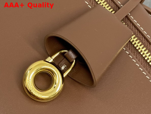 Loro Piana Extra Clutch L29 Burnt Tan Sun Gold Calfskin Replica
