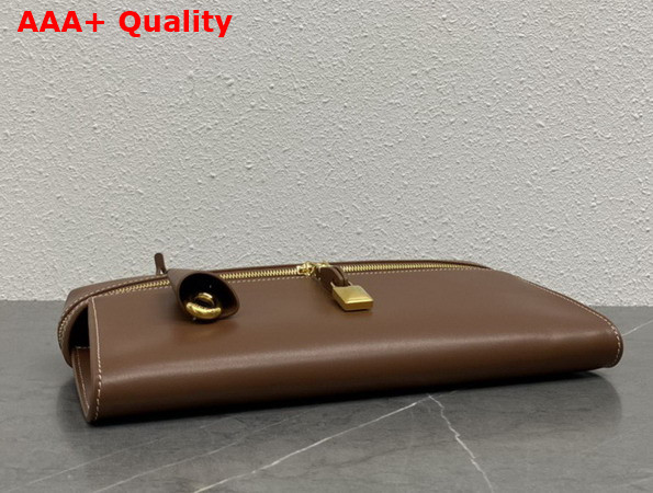 Loro Piana Extra Clutch L29 Burnt Tan Sun Gold Calfskin Replica