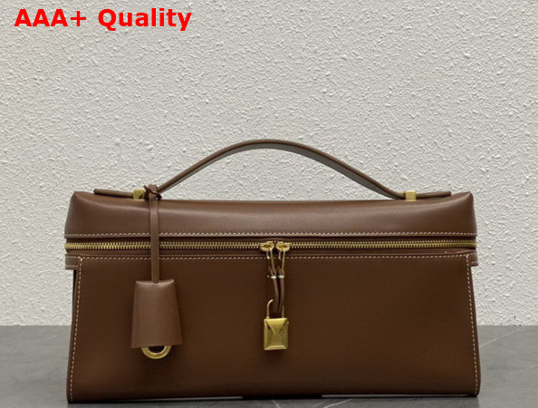Loro Piana Extra Clutch L29 Burnt Tan Sun Gold Calfskin Replica