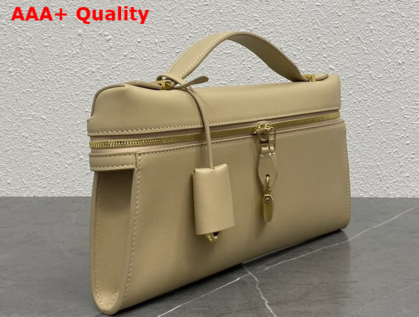 Loro Piana Extra Clutch L29 Light Mastic Sun Gold Calfskin Replica