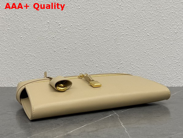 Loro Piana Extra Clutch L29 Light Mastic Sun Gold Calfskin Replica