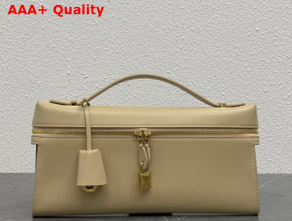Loro Piana Extra Clutch L29 Light Mastic Sun Gold Calfskin Replica
