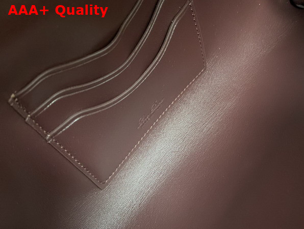 Loro Piana Extra Clutch L29 Oxblood Sun Gold Calfskin Replica