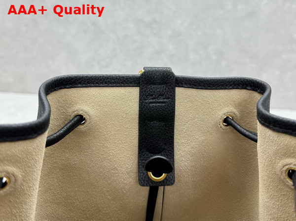 Loro Piana Extra Drawstring Backpack L27 in Black Calfskin Replica