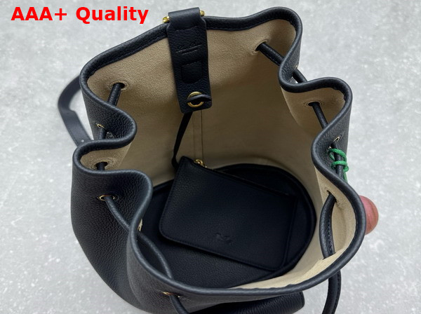 Loro Piana Extra Drawstring Backpack L27 in Blue Navy Calfskin Replica