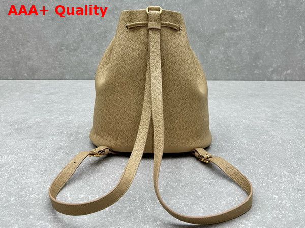 Loro Piana Extra Drawstring Backpack L27 in Light Mastic Calfskin Replica