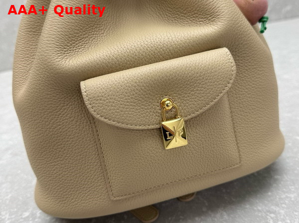 Loro Piana Extra Drawstring Backpack L27 in Light Mastic Calfskin Replica