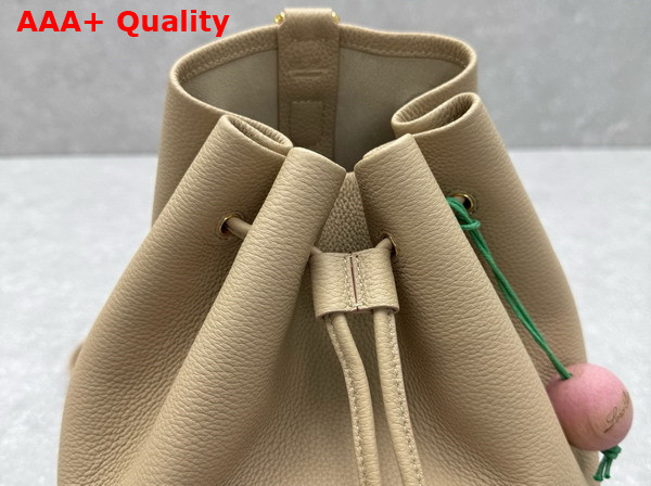 Loro Piana Extra Drawstring Backpack L27 in Light Mastic Calfskin Replica