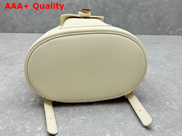 Loro Piana Extra Drawstring Backpack L27 in Whisper White Calfskin Replica