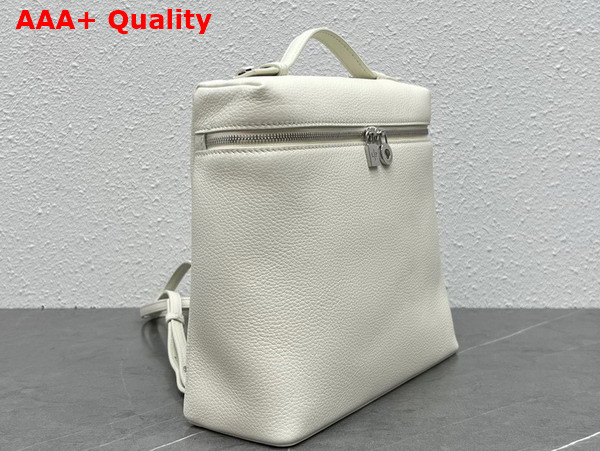 Loro Piana Extra Pocket Backpack in White Calfskin Replica
