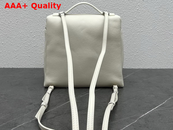 Loro Piana Extra Pocket Backpack in White Calfskin Replica