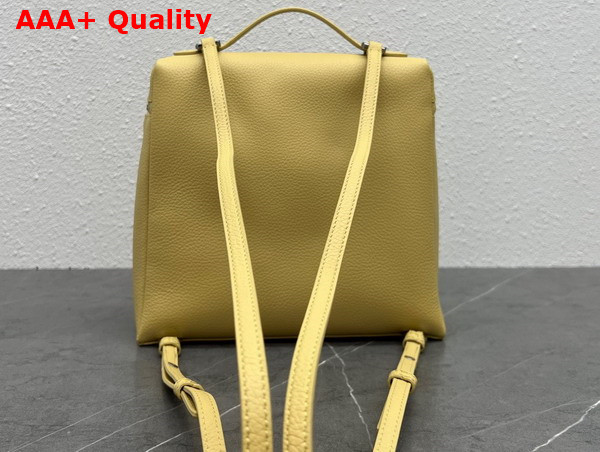 Loro Piana Extra Pocket Backpack in Yellow Calfskin Replica