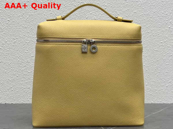 Loro Piana Extra Pocket Backpack in Yellow Calfskin Replica