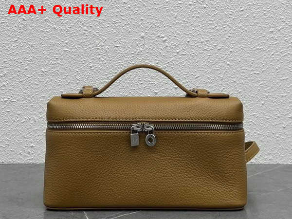 Loro Piana Extra Pocket L19 Pouch in Tan Calfskin Replica