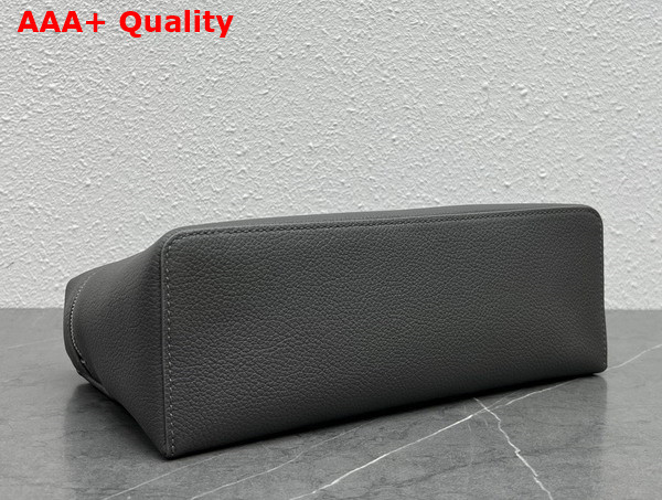 Loro Piana Extra Pocket Pouch L27 in Dark Grey Calfskin Replica