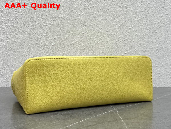 Loro Piana Extra Pocket Pouch L27 in Lemon Yellow Calfskin Replica