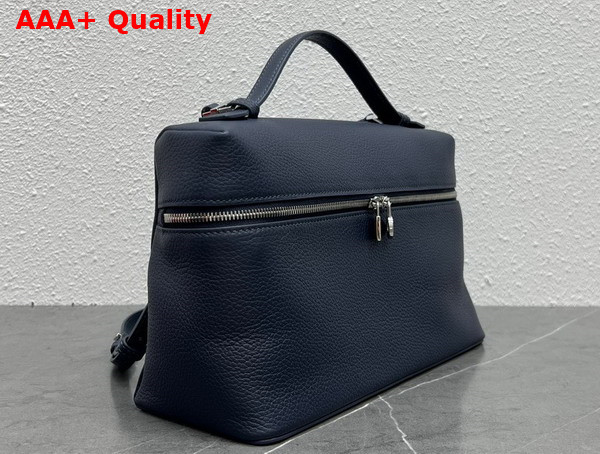 Loro Piana Extra Pocket Pouch L27 in Navy Blue Calfskin Replica