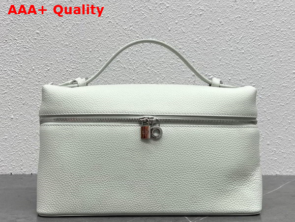 Loro Piana Extra Pocket Pouch L27 in Pale Blue Calfskin Replica