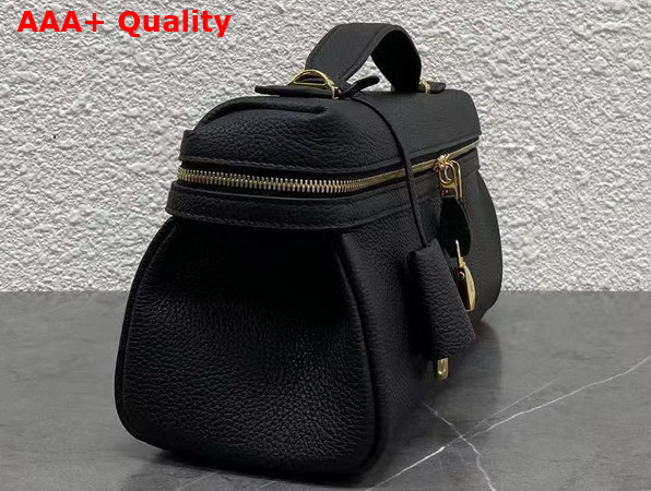 Loro Piana Extra Softy Bag L29 Black Sun Gold Calfskin Replica