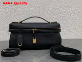 Loro Piana Extra Softy Bag L29 Black Sun Gold Calfskin Replica