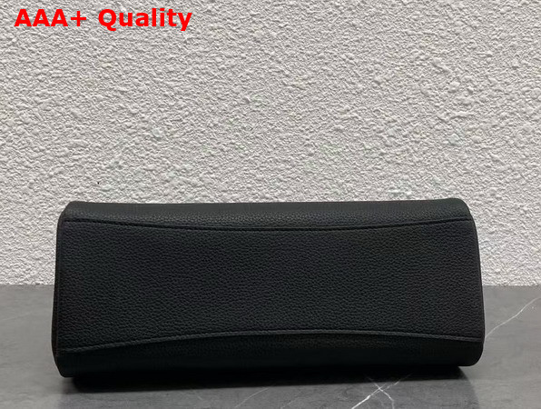 Loro Piana Extra Softy Bag L29 Black Sun Gold Calfskin Replica