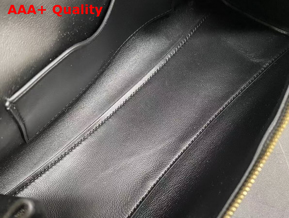 Loro Piana Extra Softy Bag L29 Black Sun Gold Calfskin Replica
