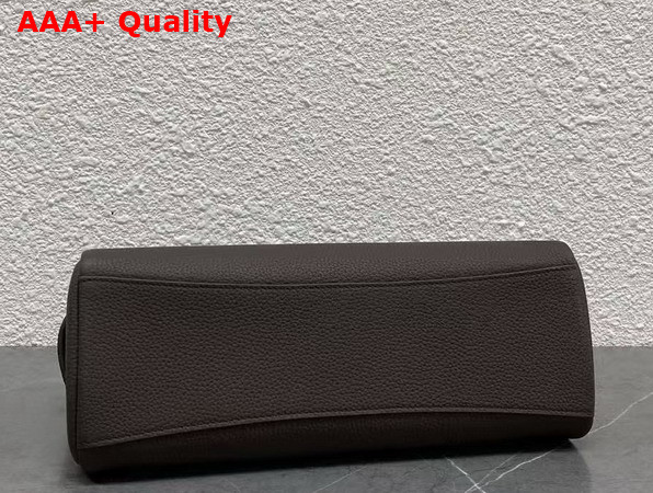 Loro Piana Extra Softy Bag L29 Dark Chocolate Licorice Sun Gold Calfskin Replica