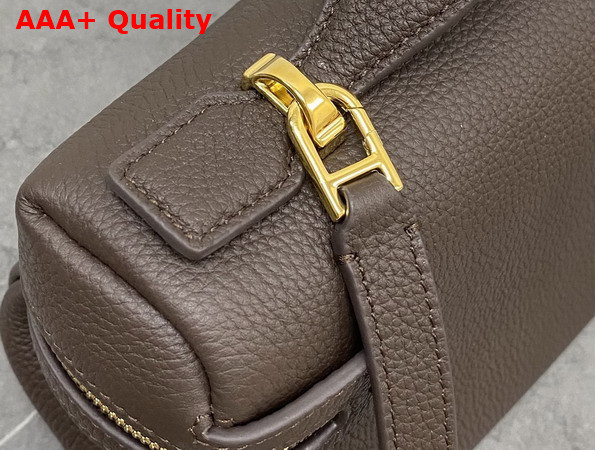 Loro Piana Extra Softy Bag L29 Dark Chocolate Licorice Sun Gold Calfskin Replica