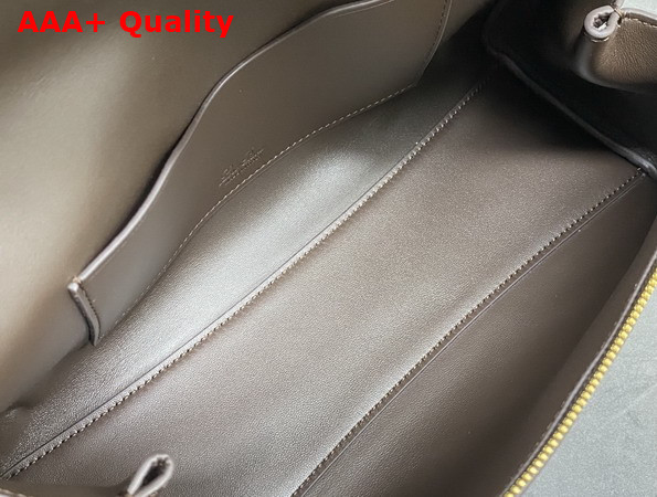 Loro Piana Extra Softy Bag L29 Dark Chocolate Licorice Sun Gold Calfskin Replica