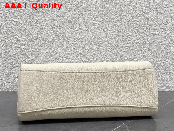 Loro Piana Extra Softy Bag L29 Whisper White Sun Gold Calfskin Replica