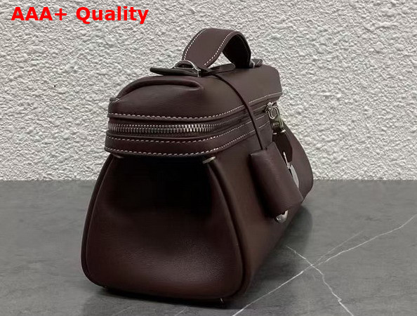 Loro Piana Extra Softy Bag L29 Wild Blackberry and Antique Silver Calfskin Replica